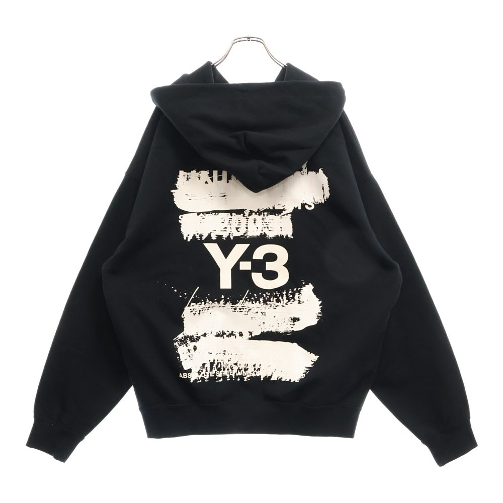 【人気サイズ】ワイスリー Y-3爆走黒鴉 刺繍ロゴパーカー XL ヨウジヤマモト ヨウジヤマモト Y-3 爆走黒鴉パーカー(「ワイスリー」が2020年