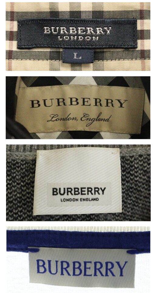 【美品　希少】BURBERRY 現行タグ　ダウン　ロゴ　バーバリー　ユニセックス BURBERRY(バーバリー)の年代別タグの特徴まとめ！各デザインの違いを